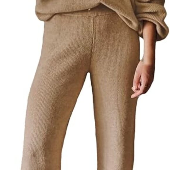 Cozy Tan Brown Lounge Sweatpants Size Small - Picture 1 of 3